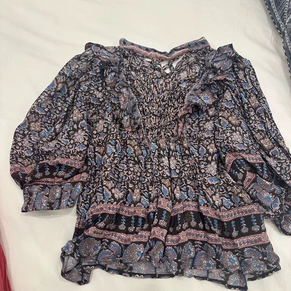 Sea New York Amaki Printed Puff Sleeve Top - Picture 5 of 8